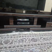 میز تلویزیون نو سه تیکه و شیشه ای