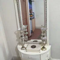 آیینه شمعدان وکنسول کاملا سالم و نو