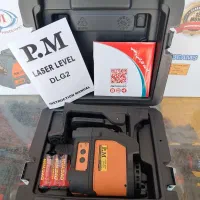 تراز لیزری ۲ خط نور سبز پی ام با ۱۲ ماه گارانتی