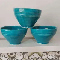 سطل پلاستیکی.کاسه لعابی