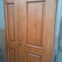 درب چوبی دولنگه