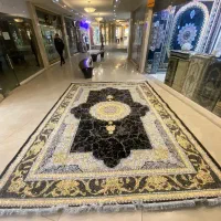 فرش مشکی ۹ متری سایر ابعاد هراج واقعی