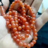 تسبیح سنگ عقیق یمنی عقیق پرتقالی شاه مقصود