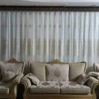 پرده سالن بسیار شیک وتمیز