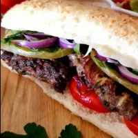 ساندویچ چیز برگر  (ساندویچ محمد ویچ)