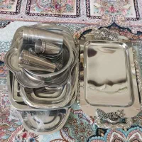 ظروف استیل.سماور روگازی استیل.دیس.لیوان