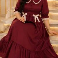 پیراهن مازراتی زرشکی سایز ۴۲