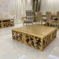 میز جلو مبلی تمام راش منبتی