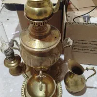 سماور زغالی با سرویس کامل