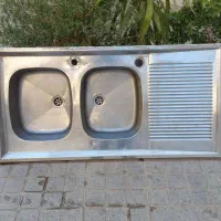 سینک دو لگنه روکار 120 در 60
