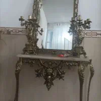 فروش و خرید آینه کنسول شمعدان بوفه لوستر برنزی
