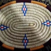 دوعدد سبد حصیری سالم بافت شمال