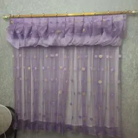 پرده حریر آستردار