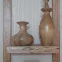 شلف دکوری چوب گردو و راش