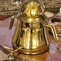 قوری و کتری  طلایی
