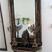 اینه کنسول +شمعدان و ساعت