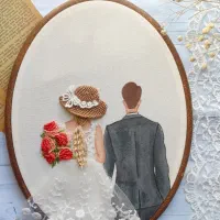 دیوارکوب گلدوزی