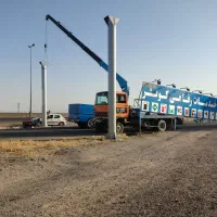 جرثقیل ۳تن با ۱۶متر دکل و سبد