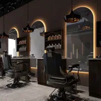 استاد کار و شاگرد برای آرایشگاه مردانه