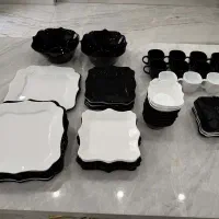 سرویس غذاخوری لومینارک فرانسه 12نفره و چینی 6نفره