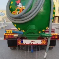 تخلیه چاه تانکر بزرگ وپمپ جدید مکش قوی