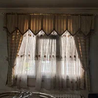 ۲عدد پرده ژاپنی به همراه میل پرده