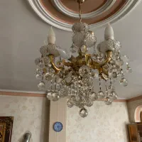 لوستر تمام کریستال وبرنج