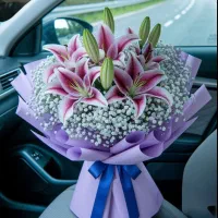 دسته گل لیلیوم به قیمت عمده
