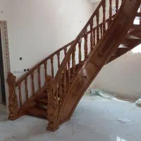 پله چوبی گرد ، معلق ،هندی