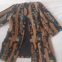 مانتو کتی مخمل فقط یک ساعت پوشیده شده