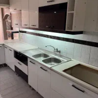 کابینت هایگلاس سفید مشکی
