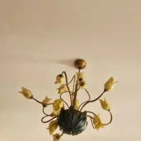 ست لوستر و آباژور وارداتی کریستال(طرحLA1022)فوری