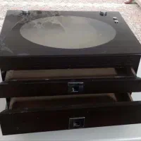 جا قاشقی وچنگالی چوبی پایه بلند  در حد نو