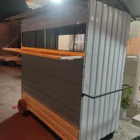 کانکس دکه گاری سیار متحرک چرخ دار فست فود قهوه