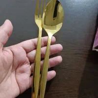 قاشق چنگال طلایی یونیک