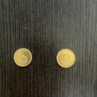 دو عدد سکه طلا.  نیم بانکی