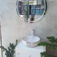 روشویی کابینتی تمام PVC  ضد آب  رنگ ۲۱ ماشین