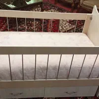 تخت کودک گهواره شو همراه با تشک