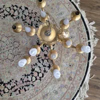 لوستر برنجی ۶ شاخه سالم