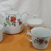 فروش سرویس کامل چینی گل سرخی