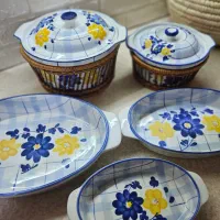 ظروف سرو غذا گل پنبه ای