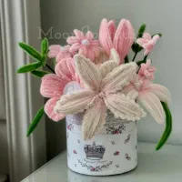 باکس گل پرگل دست ساز  هدیه خاص ولنتاین