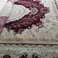 قالی زرشکی ۲عدد