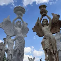 تندیس زیبا فرشته مجسمه فایبرگلاس کد۶۱۱