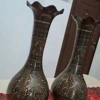 گلدان قلمزنی برنجی