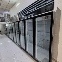 یخچال ویترینی سه درب فروشگاه سوپرمارکت درب سکوریت