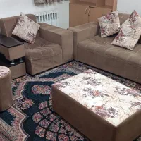 مبل ده نفره ال، شکلاتی،