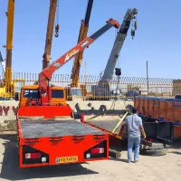 جرثقیل 2تن و 3تن کفی دکل بلند جهت کار (شبانه روزی)