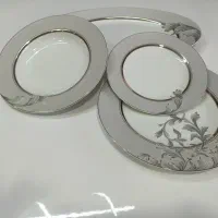 سرویس چینی زرین .میوه خوری کریستال