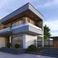 طراحی معماری ویلا سازه نقشه اتوکدازبیلت برق مکانیک